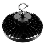 Top view of the 240W LED UFO high bay showing the housing and mounting hook
