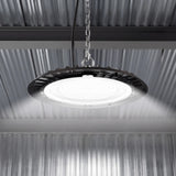 UFO High Bay 200W Plug & Play LED Fixture, 2-Step Install, 28000 Lumens