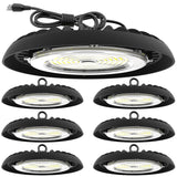 UFO High Bay 200W Plug & Play LED Fixture, 2-Step Install, 28000 Lumens