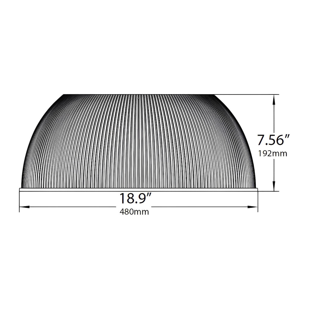 19 Inch Polycarbonate Reflector for UFO High Bays