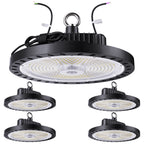 UFO High Bay LED Fixture, 100W/80W/60W/40W, Selectable Wattage & CCT, 16000 Lumens