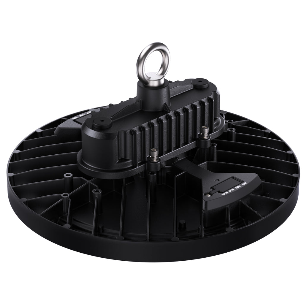 Lighter and slimmer than traditional UFOs, its design allows for quick and easy installation of multiple lights at a time.