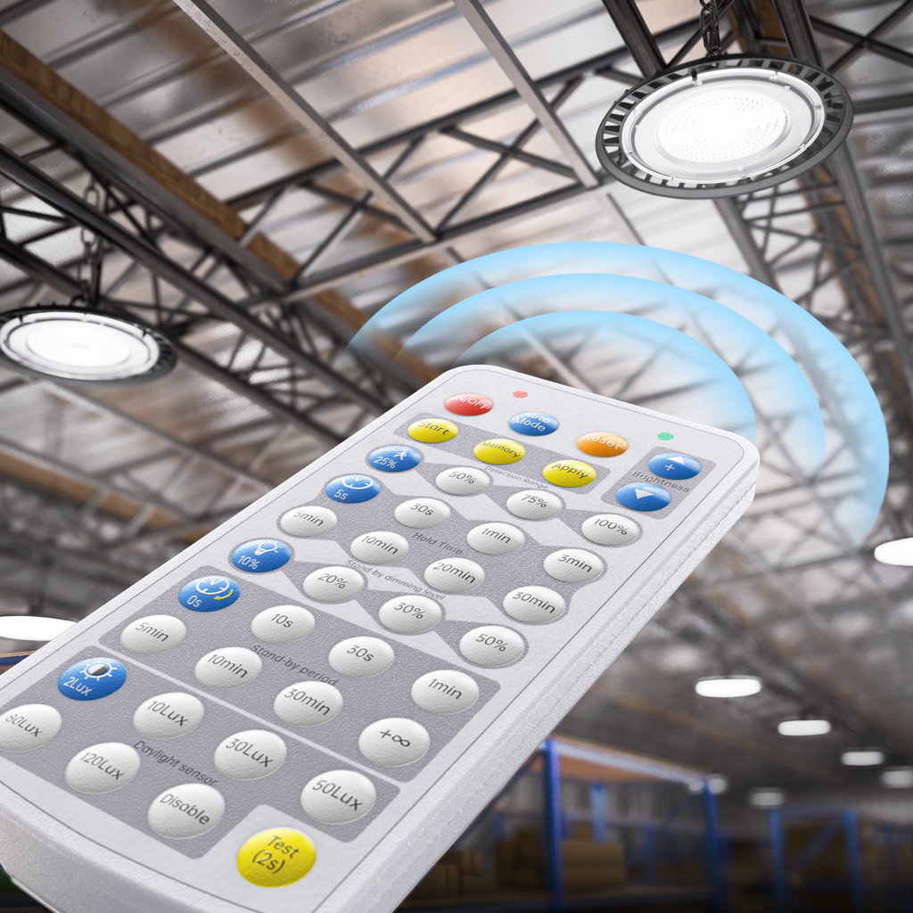 UFO High Bay Microwave Motion Sensor Remote Control