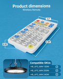 Point the remote control directly to the sensor, no barrier blocking between the remote and light.