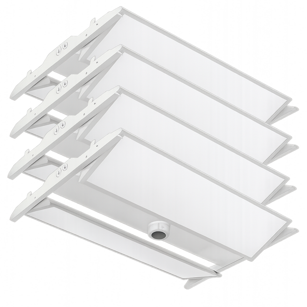 LED Rotatable Linear High Bay, 4ft, 300W/255W/225W/200W/165W, Selectable Wattage & CCT, 50400 Lumens