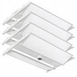 LED Rotatable Linear High Bay, 4ft, 300W/255W/225W/200W/165W, Selectable Wattage & CCT, 50400 Lumens