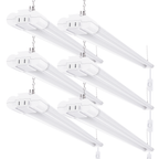 LED Shop Light, 4ft, Utility, Frosted, Plug & Play, 4500 Lumens