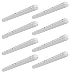 4ft LED Vapor Tight Fixture, 54W/46W/38W, Selectable Wattage & CCT, 7000 Lumens