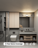 Sunco Cylinder Vanity Light adds a modern, sleek touch to any bathroom.