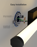 Sunco black cylinder vanity light is easy to install and is compatible with standard ceiling junction boxes.