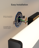 Sunco rectangular vanity light is easy to install and is compatible with standard ceiling junction boxes.