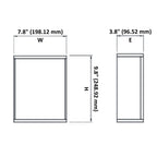 LED Wall Sconce, Black Aluminum, 3-1843D Series