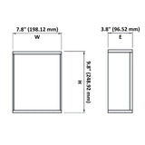 LED Wall Sconce, Black Aluminum, 3-1843D Series