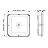 LED Canopy Light, 100W/80W/60W, Selectable Wattage & CCT, 13500 Lumens