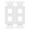 Enerlites 2-Port Decorator Data Wall Plate Insert