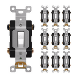 Enerlites Commercial Grade Toggle Switch 20A, Double Pole