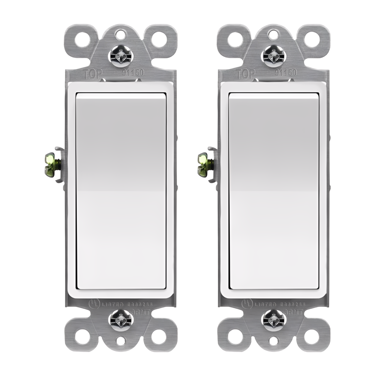 Enerlites Residential Grade Decorator Switch, Single Pole