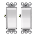 Enerlites Residential Grade Decorator Switch, Single Pole