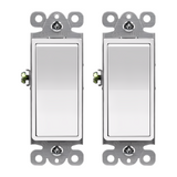 Enerlites Residential Grade Decorator Switch, Single Pole