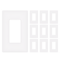 Enerlites Screwless Decorator/GFCI One-Gang Wall Plate Mid-Size