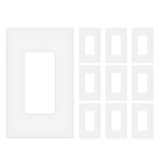 Enerlites Screwless Decorator/GFCI One-Gang Wall Plate Mid-Size