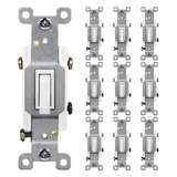 Enerlites Residential Grade 15A Toggle Switch, Three-Way