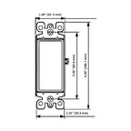 Leviton 15 Amp Decora Rocker Single-Pole AC Quiet Switch, Grounding