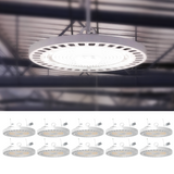 UFO High Bay 150W LED Fixture, White, 21000 Lumens