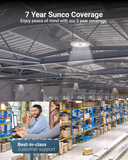 UFO High Bay 200W LED Fixture, White, 28000 Lumens