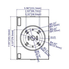 White Mounting Bracket for LED Selectable Area Lights