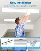 LED Shop Light, 4ft Wraparound, 3500 Lumens