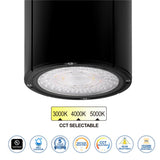 Black Cylinder LED Wall Sconce, 20W/16W/10W, Dusk to Dawn Photocell , 2800 Lumens