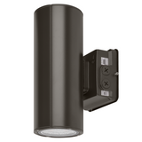 Dark Bronze Cylinder LED Wall Sconce, 20W/16W/10W, Dusk to Dawn Photocell , 2800 Lumens