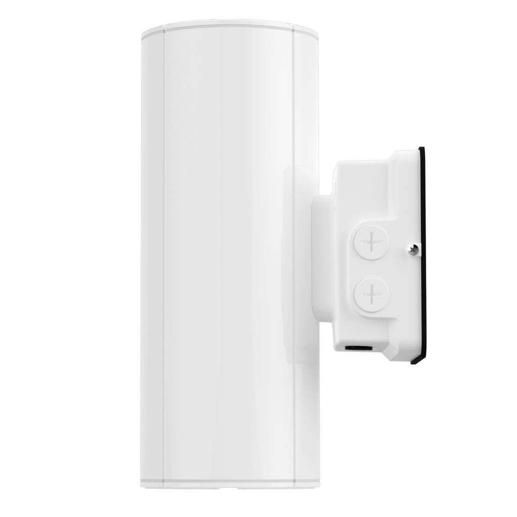 White Cylinder LED Wall Sconce, 20W/16W/10W, Dusk to Dawn Photocell , 2800 Lumens