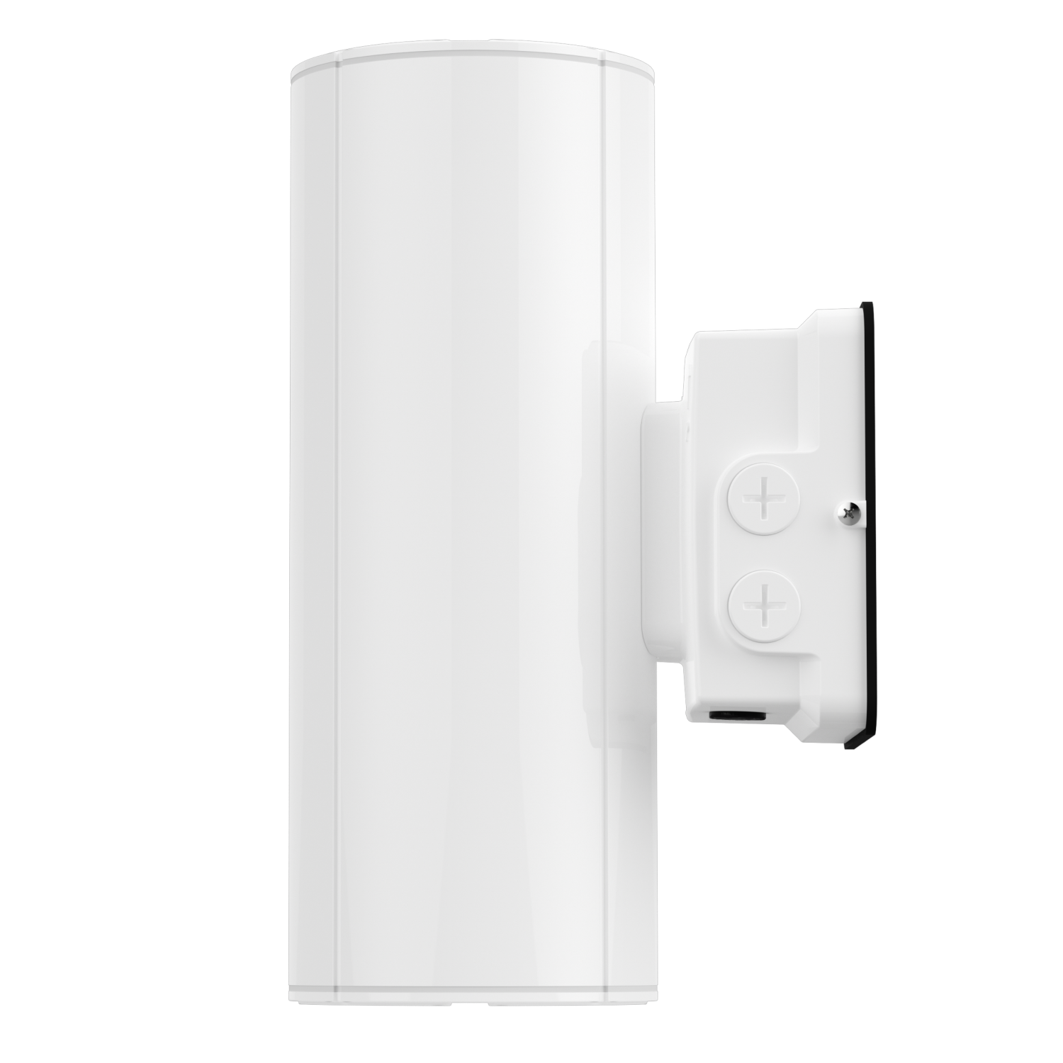 White Cylinder LED Wall Sconce, 20W/16W/10W, Dusk to Dawn Photocell , 2800 Lumens