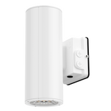 White Cylinder LED Wall Sconce, 20W/16W/10W, Dusk to Dawn Photocell , 2800 Lumens