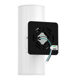 White Cylinder LED Wall Sconce, 20W/16W/10W, Dusk to Dawn Photocell , 2800 Lumens