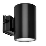 Black Cylinder LED Wall Sconce, 38W/31W/19W, Dusk to Dawn Photocell , 5500 Lumens