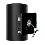 Black Cylinder LED Wall Sconce, 38W/31W/19W, Dusk to Dawn Photocell , 5500 Lumens