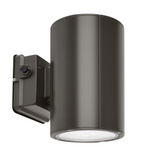 Dark Bronze Cylinder LED Wall Sconce, 38W/31W/19W, Dusk to Dawn Photocell , 5500 Lumens