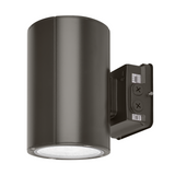 Dark Bronze Cylinder LED Wall Sconce, 38W/31W/19W, Dusk to Dawn Photocell , 5500 Lumens