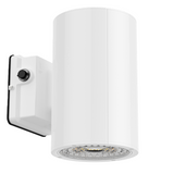 White Cylinder LED Wall Sconce, 38W/31W/19W, Dusk to Dawn Photocell , 5500 Lumens