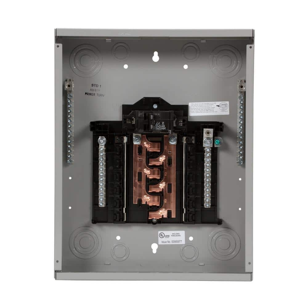 Siemens PN Series 100 Amp 12-Space 24-Circuit Main Breaker Plug-On Neutral Load Center Indoor with Copper Bus, model PN1224B1100C, product view
