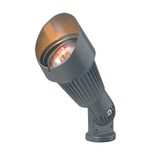 Bronze louvered bullet landscape light, alternate angled view