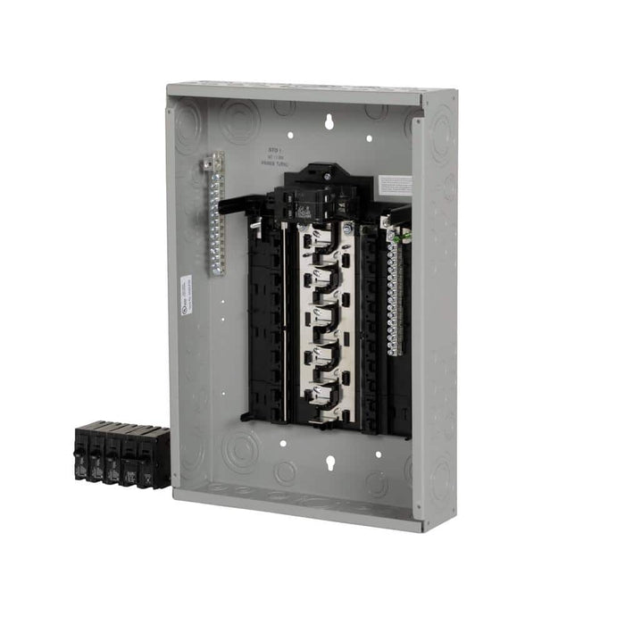Siemens SN Series 100 Amp 20-Space 20-Circuit Main Breaker Plug-On Neutral Load Center Value Pack, model SN2020B1100P1, alternate product view 2