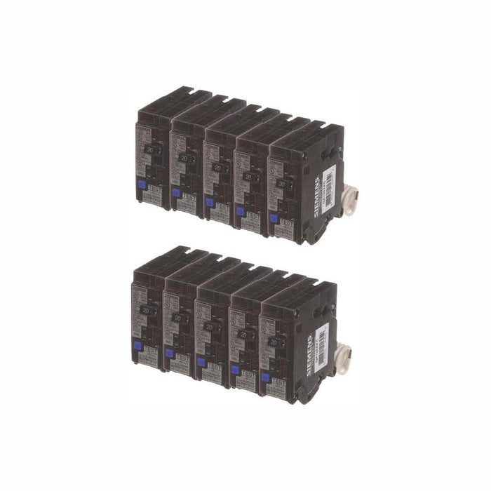Siemens Combination AFCI Circuit Breaker 10-Pack, model BUNQAAFC2010, alternate product view 2
