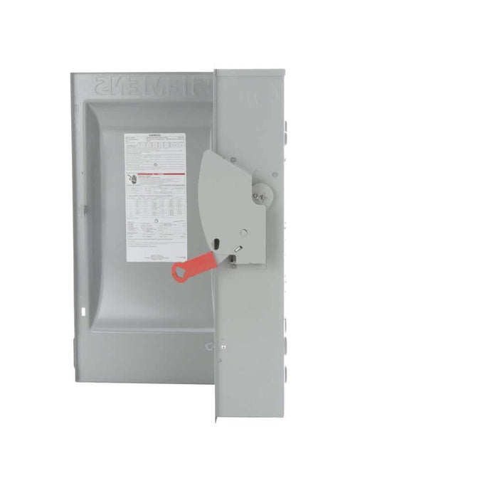 Siemens Heavy Duty 200 Amp 600-Volt 3-Pole Indoor Fusible Safety Switch, model HF364, alternate product view 2