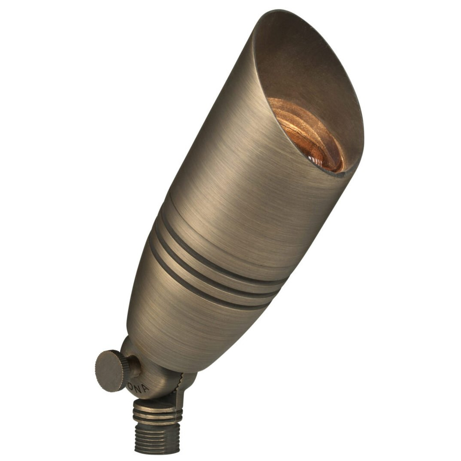 Antique Bronze hooded directional bullet landscape light