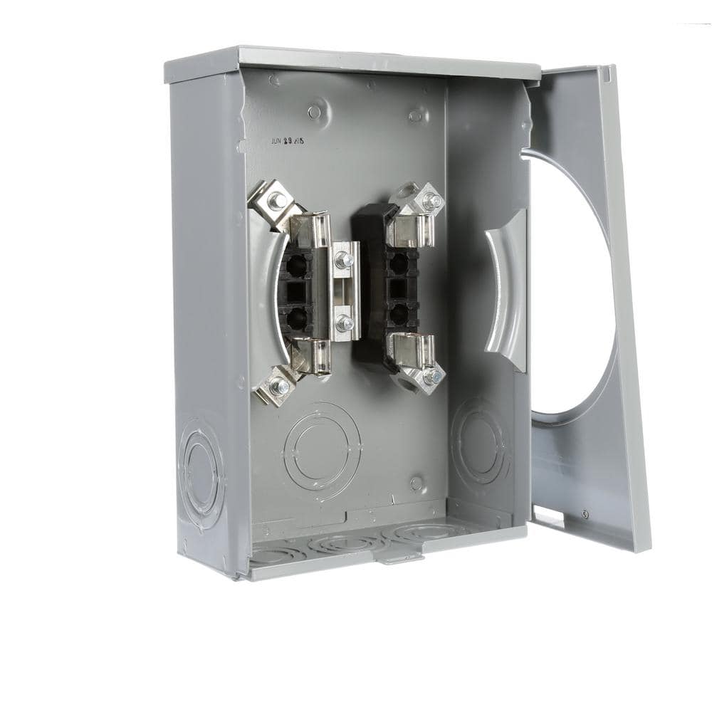 Siemens 135 Amp 4 Jaw Ringless Overhead/Underground Fed Meter Socket, model UAT111-0G, alternate product view 4