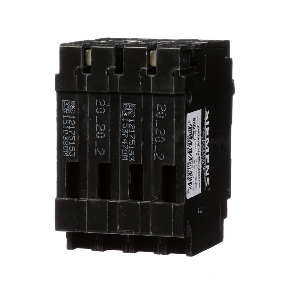 ORIGINAL : Siemens Type QT Quadplex Circuit Breaker, model Q22020CT2, alternate product view 28